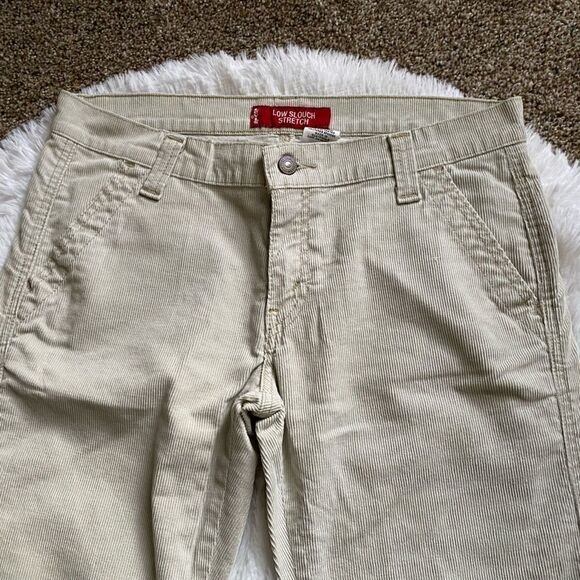 Levi’s Low Slouch Stretch Corduroy Pants Bootcut Size 11 JR Y2K Contemporary - Picture 3 of 10